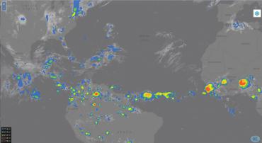 Cloud Top Height shown on BCI viewer 1 June 2015 at 00 UTC